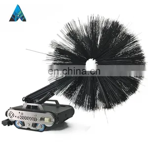 Ventilation Duct Cleaning Robot Rotary Brush Stainless Steel Pipe Duct Cleaning Machine thumbnail-3