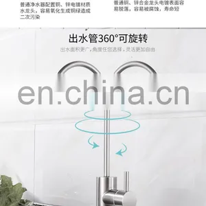 Modern Style Water Filter Faucet for Kitchen Food Grade 304 Stainless Steel Kitchen Faucets thumbnail-3