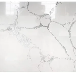 Code：3045，Calacatta Artificial Stone Quartz Slab Kitchen Countertops thumbnail-2
