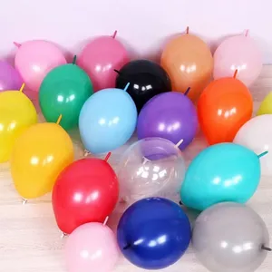 Wholesale 10inch Link Tail Latex Globo Qualatex Linking Balloon for Birthday Party Wedding Decoration Long Balloons thumbnail-3