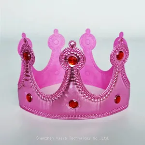 Custom King's Crowns - Plastic With Gems for Halloween & Celebration Party Supplies thumbnail-5