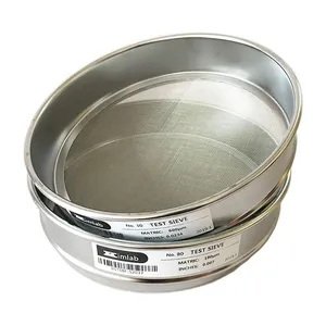 316L Grade Stainless Steel Wire Mesh Sieves 200mm 300mm Screen Factory Price Sand Testing Screen thumbnail-1