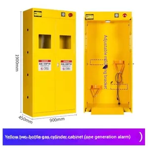 Smart Cylinder Safety Cabinet-GSC579 With Combustible Gas Detection & Galvanized Hinges for Biotechnology Research Plant thumbnail-1