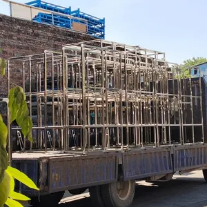 Corrosion-Resistant Metal Container Trolley for Food Processing Plants thumbnail-3
