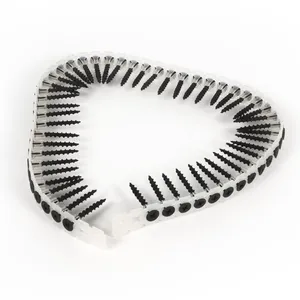 High Quality Collated Drywall Screws White Zinc Plastic Strip Fine Thread Compatible With All Major Screw Guns Factory Wholesale Price thumbnail-3