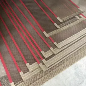 PTFE-Maschenförderband mit 304 Edelstahlrand, 3 mm Teilung, 50 m Länge, anpassbare Geschwindigkeit thumbnail-1