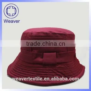 Design Your Own Plain Red Bucket Hats for Wholesale thumbnail-1