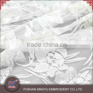 Hot-selling Promotional Custom Sequin Lace Embroidery Fabric With Flowers Embroidery Patterns thumbnail-5