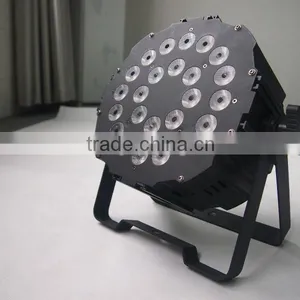 Cheaper NEW Round Brightness 24x12W 6in1 RGBWA UV Slim LED Flat Par Light Stage Lighting thumbnail-1