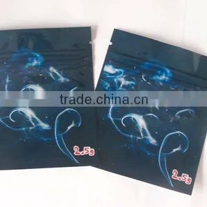 Mr.Happy Three Side Seal Aluminum Potpourri Zipper Bag With Zipper Logo Priting thumbnail-4