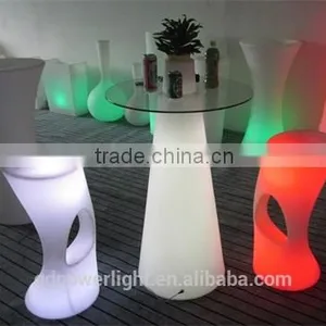 PE Plastic Bar Table With LED Light and Remote Control YXF-50120H thumbnail-3