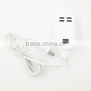 High Speed 5v 3a 4usb Port ac Power Wall Charger for Cellphone thumbnail-3