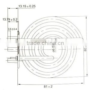 Nickle Plated Tubular Electric Coil Heater Element for Water Kettle thumbnail-2