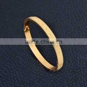 Wholesale Star Carving Pattern Stainless Steel Bracelet Bangle Can Open SMJ0054 thumbnail-3