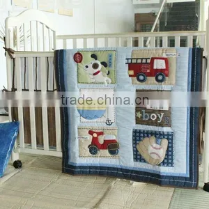 100% Cotton Embroidery Nursery Bedding Set thumbnail-5
