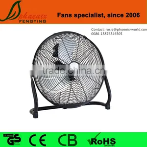 16 Inch Big Motor Strong Wind High Velocity Chromed Metal Floor Fan thumbnail-1