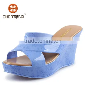 2015 New Wedges Slippers Waterproof Slippers Summer Fish Mouth Female Wedge Slippers thumbnail-1
