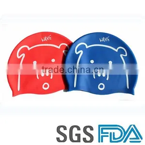 Factory Price Unisex Customize Logo Silastic Promotional Swimming Caps thumbnail-1