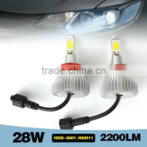 Smart 28W 2200LM Plug and Play Car Led Headlight Bulb H8 H11 thumbnail-1