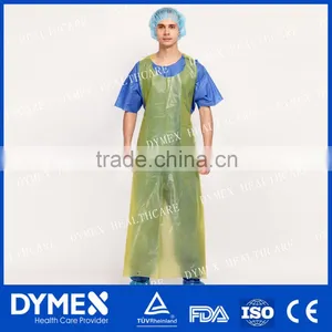 Disposable Yellow Extra Long PE Apron thumbnail-1