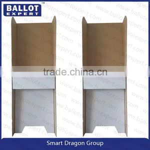Corrugated Plastic Lightweight Economical Voting Booth Floor Stand thumbnail-3