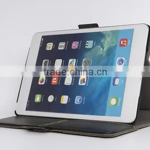 Genuine Cowhide Leather Case for IPad Mini 4 Handmade Waxed Canvas Case for Ipad Mini Sleeve thumbnail-1