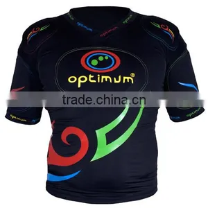 Custom Rugby Protection Padded Top Short American Football Pro Combat Compression Gear Padded Protection Wear thumbnail-2