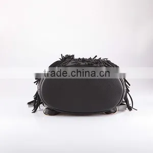 4762 Fashion Backpack Tassel Design Genuine Leather Guanghzou Backpack thumbnail-4