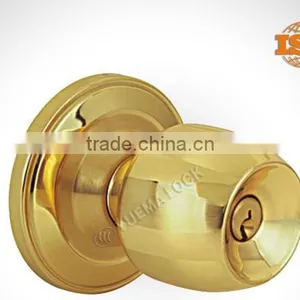 5832-PB SB-ET New Design Stainless Steel Material Cylindrical Door Knob Lock thumbnail-1