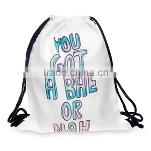 Hot Sale Full Printing Wholesale Hemp Bag Drawstring thumbnail-1