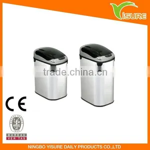 Sensor Dustbin 5042LR 42L Stainless Steel Sensor Bin,with Black Top thumbnail-1