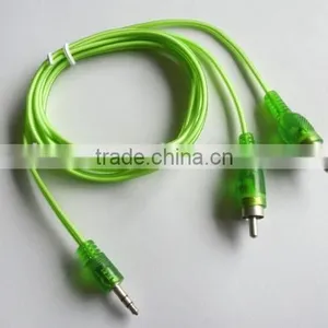 Hign Quality Reansparent DC 3.5 to 2 RCA Cable thumbnail-3