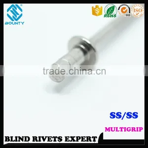 HIGH QUALITY FACTORY DOME HEAD STAINLESS STEEL BODY STAINLESS STEEL MANDREL MULTI GRIP POP BLIND RIVETS thumbnail-5