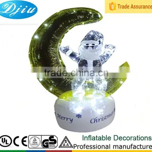DJ-546 Outdoor Christmas Light Decoration Inflatable Santa Claus Sitting on the Moon Ball thumbnail-1