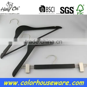 Black Wooden Hangers Luxury for Clothes thumbnail-3