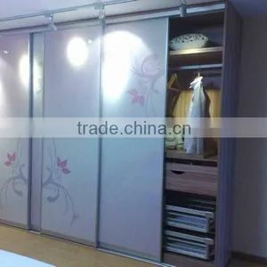 Decorative Glass Wardrobe Door With EN12150 and ANSI Certificate thumbnail-2