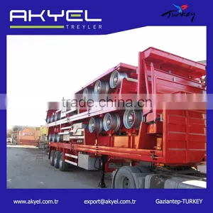 Direct Factory 3 Axle 40FT Flatbed Trailer For Sale/semi Trailer Flatbed thumbnail-2