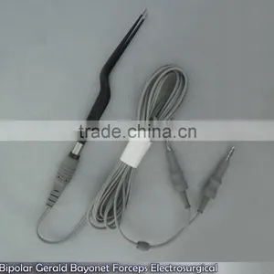 Bipolar Gerald Bayonet Forceps 18cm Non Stick ReUsable Electrosurgical thumbnail-1