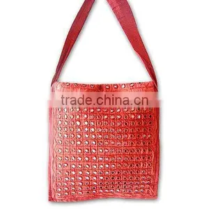 Traditional Handmade Embriodery Mirror Work Handbags thumbnail-1