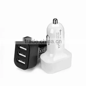 Portable Mini Usb Car Chargers Abs Plastic Shells Dual Usb Port Car Accessories thumbnail-1