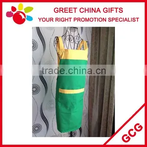 Polyester Cotton Blended Mixed Color Custom Bib Kitchen Apron With Pockets thumbnail-1