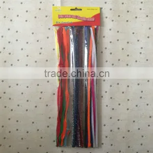 China Factory Supply DIY Crafts Colorful Pipe Cleaners, Bump Pipe Cleaners and Tinsel Pipe Cleaners Suits thumbnail-1