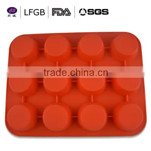 Hot Sale ! Attrictive Design Professonal Customized 12 Cup Shape Silicone Cake Mould thumbnail-1