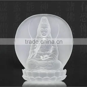 Glory Shine Buddha Transparent Coloured Glaze Blessing Crafts thumbnail-5