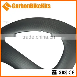 CBK Aero Design 700c Road/ Track Carbon Fixed Gear 4 Spokes Wheel Clincher thumbnail-4
