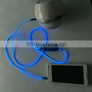 EL Glow 3.5mm Audio Cable Male to Male Glow 3.5mm Audio Cable for Wireless Headphone thumbnail-1