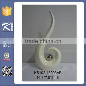 New Style White Porcelain Heart Figurine Home Decoration thumbnail-2
