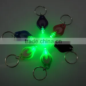 High Brightness Cheap Custom Green Light LED Key Chain KeyChain thumbnail-2