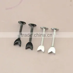Arrow Tail Lip Studs, Fashion Lip Piercing Jewelry, Screw Fit Larbret Rings thumbnail-4