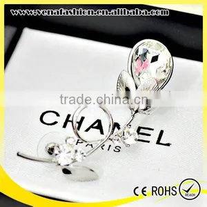 Guangdong Manufacturer Crystal Flower Lily Ear Cuff thumbnail-4